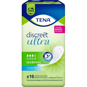 7322541688367 - TENA Slipeinlagen discreet ultra NORMAL für Slip 16 St