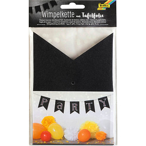 4001868104844 - Wimpelkette aus Tafelfolie 14 Wimpel schwarz 4001868104844 - Wimpelkette aus Tafelfolie 14 Wimpel schwarz