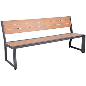 4041908137975 - Bank Silea 3-Sitzer Holz Optik Sitzbank Gartenbank Parkbank Outdoor Garten Möbel 4041908137975 - Bank Silea 3-Sitzer Holz Optik Sitzbank Gartenbank Parkbank Outdoor Garten Möbel