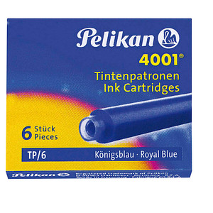 Pelikan 4001 TP/6 Tintenpatronen für Füller königsblau 6 St.