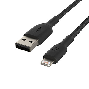 0745883788729 - Belkin BOOST CHARGE - Lightning-Kabel - Lightning (M) bis USB (M) - 1 m - Schwarz - für Apple iPad iPhone iPod (Lightning) (CAA002BT1MBK)