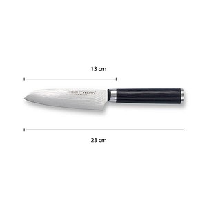 4260238060115 - Santokumesser ECHTWERK schwarz Damaststahl Kochmesser Kochmesser Küchenmesser aus hochwertigem Damaststahl Klinge 13 cm 4260238060115 - Santokumesser ECHTWERK schwarz Damaststahl Kochmesser Kochmesser Küchenmesser aus hochwertigem Damaststahl Klinge 13 cm