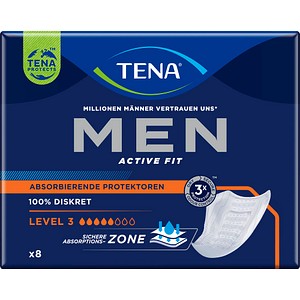 7322541497501 - TENA Slipeinlagen MEN ACTIVE FIT LEVEL 3 für Slip 8 St