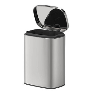 4008838377291 - Wand-Kosmetikeimer Sare Glänzend 5 l Easy Close Absenkautomatik Silber glänzend Edelstahl rostfrei glänzend - silber glänzend - Wenko 4008838377291 - Wand-Kosmetikeimer Sare Glänzend 5 l Easy Close Absenkautomatik Silber glänzend Edelstahl rostfrei glänzend - silber glänzend - Wenko