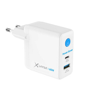 4260458924259 - Xlayer CHARGER Power Saver 65W USB-C GaN mit Strom-Stopp-Funktion Schnellladegerät