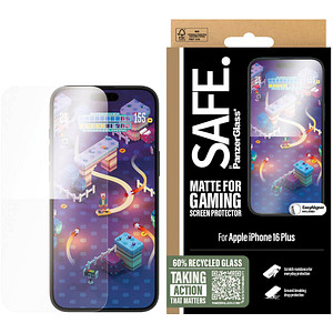 SAFE. by PanzerGlass™ Gaming Display-Schutzglas für Apple iPhone 15 Plus, iPhone 16 Plus