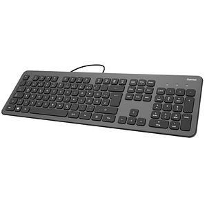 4047443417411 - PC-Tastatur KC-700 00182652 mit Kabel (USB) leise anthrazit schwarz 4047443417411 Hama 4047443417411 - PC-Tastatur KC-700 00182652 mit Kabel (USB) leise anthrazit schwarz 4047443417411 Hama