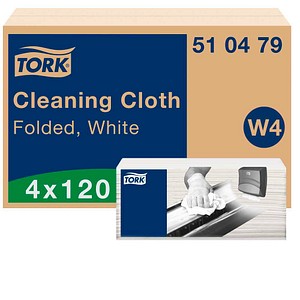 TORK trockene Reinigungstücher Premium W4 1-lagig weiß, 480 Tücher