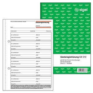 4004360806667 - Formularbuch Gästeregistrierung - A5 100 Blatt 4004360806667 SI