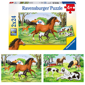 Ravensburger Welt der Pferde Puzzle, 2 x 24 Teile