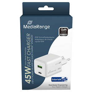 4260664878971 - Ladegerät Steckdose USB-AUSB-C weiß 4260664878971 MediaRange