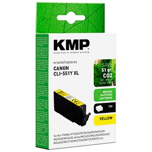 4011324000993 - gelb Druckerpatrone kompatibel zu Canon CLI-551 XL Y 4011324000993 KMP 4011324000993 - gelb Druckerpatrone kompatibel zu Canon CLI-551 XL Y 4011324000993 KMP