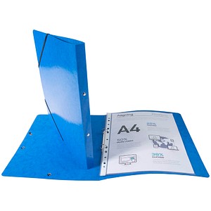 3130630548829 - 20 x Ringbuch A4 Manila-Karton Iderama 2 Ringe 15mm dunkelbl