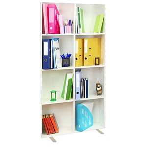 3660141945126 - EasyScreen Trennwand easyScreen HxT 1740 x 390 mm mit Fotomotiv Modell Bibliothek Breite 940 mm