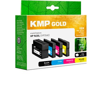 4011324002072 - Gold schwarz cyan magenta gelb Druckerpatrone kompatibel zu HP 963XL (3YP35AE) 4er-Set 4011324002072 - Gold schwarz cyan magenta gelb Druckerpatrone kompatibel zu HP 963XL (3YP35AE) 4er-Set