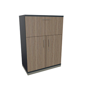 4260649687055 - Aktenschrank Sidney 4260649686096 lavagrau eiche 1 Fachboden 800 x 442 x 1133 cm