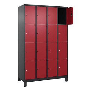 4068427434569 - Schließfachschrank Classic Plus rubinrot schwarzgrau 080010-404 S10037 16 Schließfächer 1200 x 500 x 1950 cm 4068427434569 4068427434569 - Schließfachschrank Classic Plus rubinrot schwarzgrau 080010-404 S10037 16 Schließfächer 1200 x 500 x 1950 cm 4068427434569