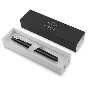 3026981597749 - Vector XL Tintenroller | Schwarze Metallic-Lackierung auf Messing | Feine Schreibspitze mit schwarzer Nachfülltinte | Geschenkbox 3026981597749 - Vector XL Tintenroller | Schwarze Metallic-Lackierung auf Messing | Feine Schreibspitze mit schwarzer Nachfülltinte | Geschenkbox