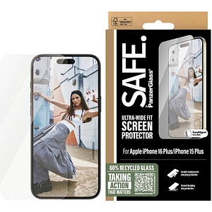 SAFE. by PanzerGlass™ Display-Schutzglas für Apple iPhone 15 Plus, iPhone 16 Plus