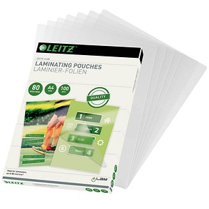 100 LEITZ Laminierfolien glänzend für A4 100 LEITZ Laminierfolien glänzend für A4