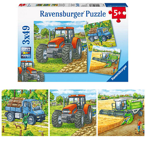 4005556093885 - Große Landmaschinen Puzzle 3x 49 Teile 4005556093885 Ravensburger 4005556093885 - Große Landmaschinen Puzzle 3x 49 Teile 4005556093885 Ravensburger