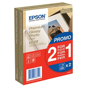 EPSON Fotopapier S042167 10,0 x 15,0 cm glänzend 255 g/qm 2x 40 Blatt