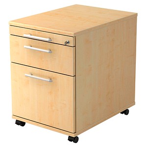 4032062120361 - PRO SIGNA AC20 RE - Rollcontainer Ahorn Holz mit Hängeregistratur Relinggriff Kunststoff