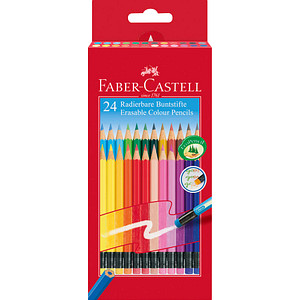 FABER-CASTELL Classic Colours Radierbare Buntstifte farbsortiert, 1 St.
