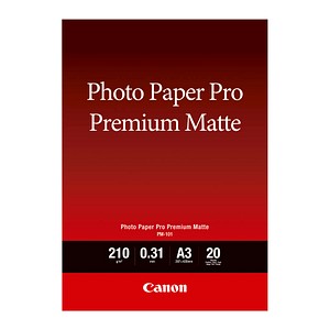 Publiciteit rammelaar Haiku Canon Fotopapier PM-101 DIN A3 matt 210 g/qm 20 Blatt | office discount