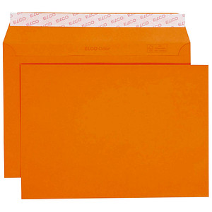 ELCO Briefumschläge Color DIN C5 ohne Fenster orange haftklebend 25 St.
