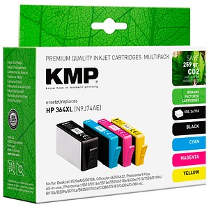 4011324001211 - schwarz cyan magenta gelb Druckerpatronen kompatibel zu HP 364XL (N9J74AE) 4er-Set 4011324001211 4 Stück 4011324001211 - schwarz cyan magenta gelb Druckerpatronen kompatibel zu HP 364XL (N9J74AE) 4er-Set 4011324001211 4 Stück