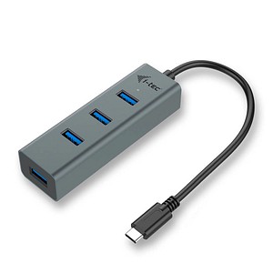 8595611702266 - I-Tec USB-C 31 Metal HUB - 4-Port USB 30 - Bus powered - Overcurrent protection USB-Hubs - USB 32 - 4 - Grau