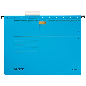 4002432332182 - 5 LEITZ Hängehefter ALPHA® 1984 Karton blau 1 x kaufmännische Heftung