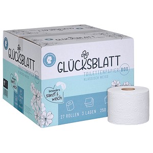4262419330208 - Toilettenpapier klassisch weiß 3-lagig 27 Rollen