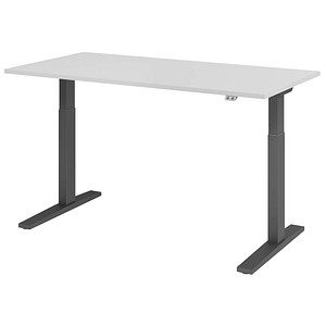 4032062185599 - Sitz-Steh-Schreibtisch VXMKA16 5 G elektrisch höhenverstellbar 70-120cm (H) 160x80cm (BxT) rechteckig grau graphit 4032062 4032062185599 - Sitz-Steh-Schreibtisch VXMKA16 5 G elektrisch höhenverstellbar 70-120cm (H) 160x80cm (BxT) rechteckig grau graphit 4032062