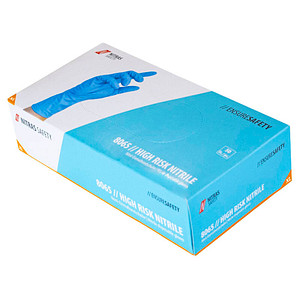 4059904188969 - Einweghandschuhe HIGH RISK NITRILE 8065-XL lebensmittelecht blau Größe XL   10 Nitril 4059904188969 50 Stück