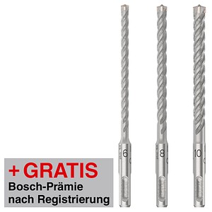 6949509224064 - AKTION BOSCH PRO SDS plus-5X Hammerbohrer-Set 3-teilig mit Prämie nach Registrierung 6949509224064 - AKTION BOSCH PRO SDS plus-5X Hammerbohrer-Set 3-teilig mit Prämie nach Registrierung