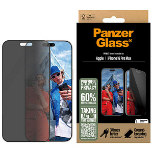 PanzerGlass™ Privacy Display-Blickschutzglas für Apple iPhone 16 Pro Max