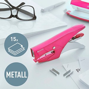 4002432100149 - Heftzange WOW 15BL No10 pink 4002432100149 Leitz 4002432100149 - Heftzange WOW 15BL No10 pink 4002432100149 Leitz