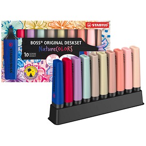 4006381624428 - STABILO BOSS Original Deskset Wildflower Edition Textmarker farbsortiert 10 St