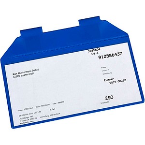 EICHNER Dokumententaschen Magnetisch DIN A6 blau glatt, 25 St.