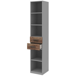 4059484223869 - Regalschrank quantum 180 D65 6120-85-R1 grau eiche 3 Fachböden 400 x 419 x 2205 cm 4059484223869 - Regalschrank quantum 180 D65 6120-85-R1 grau eiche 3 Fachböden 400 x 419 x 2205 cm