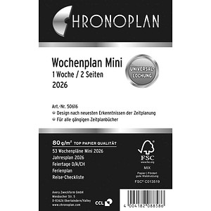 4004182088586 - Wochenplan Mini 1 Woche 2 Seiten Kalendarium 2016 weiß 4004182088586 - Wochenplan Mini 1 Woche 2 Seiten Kalendarium 2016 weiß