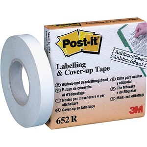 3134375201964 - Korrekturband 84 mm ® 84 mm x 177 m (b x l) wieder ablösbar weiß - Post-it