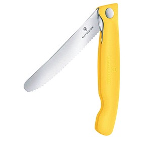 7613329191699 - VICTORINOX Frühstücksmesser Swiss Classic silber gelb glatt Klinge 110 cm
