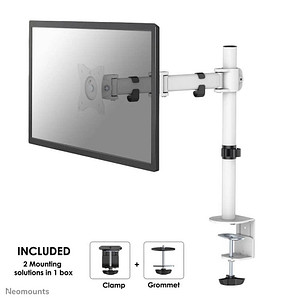 8717371446482 - Neomounts by Newstar NM-D135WHITE 1fach Monitor-Tischhalterung 254 cm (10) - 762 cm (30) Schwenkbar Rotierbar Neigbar Weiß