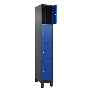 4068427433302 - Schließfachschrank Classic Plus enzianblau schwarzgrau 080010-104 S10030 4 Schließfächer 300 x 500 x 1950 cm 4068427433302 4068427433302 - Schließfachschrank Classic Plus enzianblau schwarzgrau 080010-104 S10030 4 Schließfächer 300 x 500 x 1950 cm 4068427433302