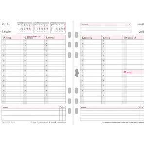 4004182088463 - Kalendereinlage 50296 Jahres-Set 1 Woche   2 Seiten  (A5) 2026 4004182088463 Chronoplan