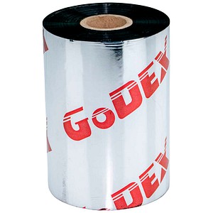 GoDEX GWX 245 schwarz Thermotransferbänder für Etikettendrucker, 12 Rollen