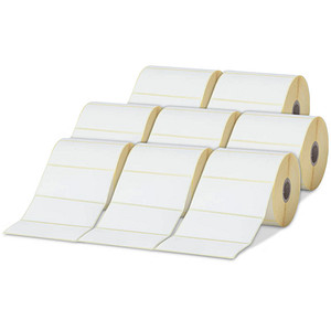 brother Etikettenrollen für Etikettendrucker weiß, 102,0 x 50,0 mm, 8 x 1050 Etiketten